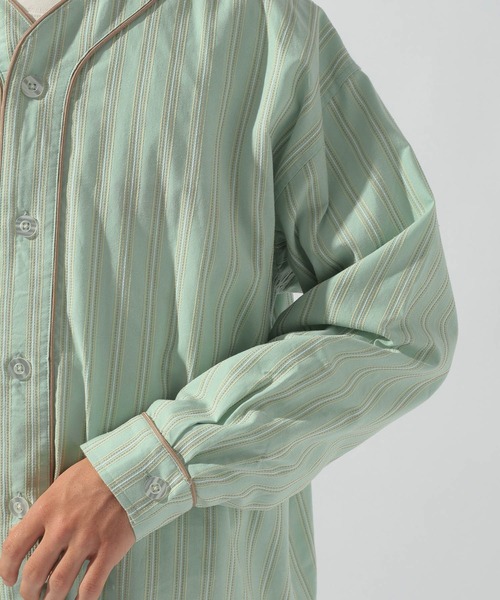 niko and… シャツ ストライプベースボールシャツ メンズ : ZOZOTOWN