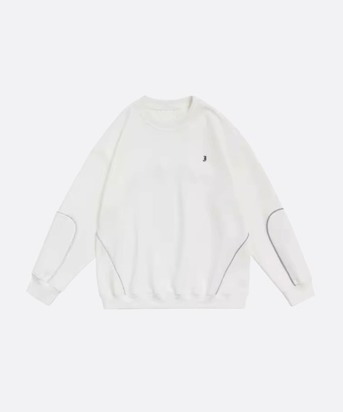 U：UME（ユーム） トレーナー スウェット Piping Round Neck Sweater