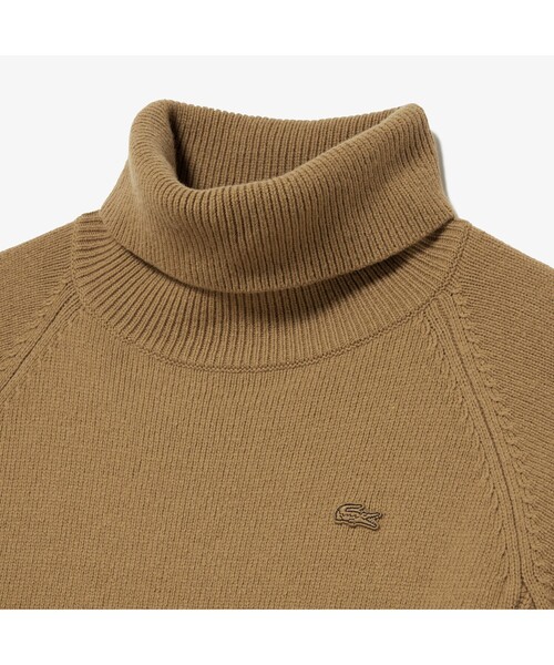 LACOSTE（ラコステ） ニットワンピース 38 ベージュ レディース