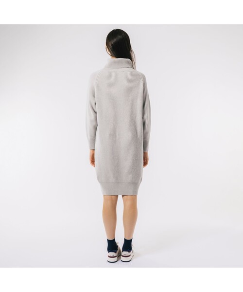 LACOSTE（ラコステ） ニットワンピース 38 ベージュ レディース