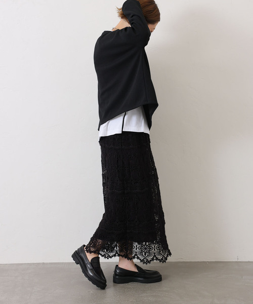 JOURNAL STANDARD LUXE スカート 「追加3」レースMIXスカート