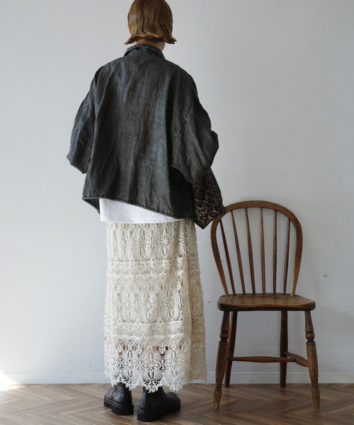 JOURNAL STANDARD LUXE レースMIXスカート JOURNAL STANDARD LUXE スカート 「追加3」レースMIXスカート