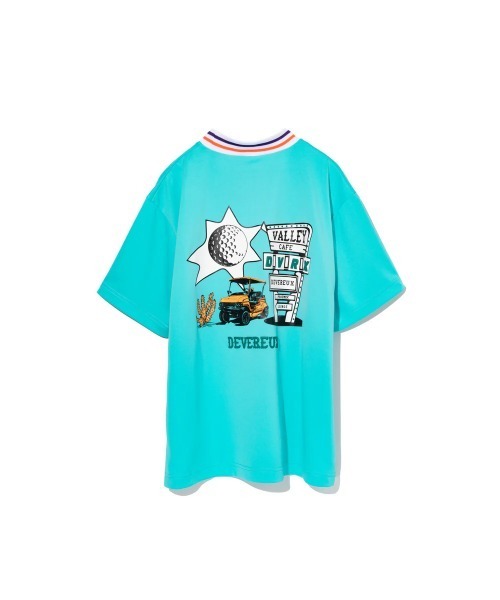 DEVEREUX GOLF tシャツ ARIZONA StingerリブモックネックTEE メンズ