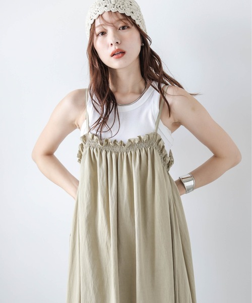 eaphi ミニフリルキャミワンピース ワンピース ミニフリルキャミワンピース : ZOZOTOWN Yahoo!店
