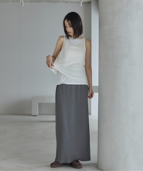 「feepur」 ノースリーブトップス MEDIUM ベージュ レディース_画像3