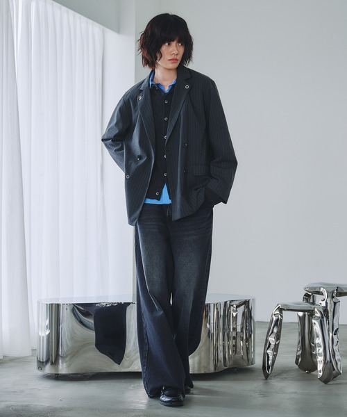 格安from argleton ジャケット紺オーダーメイド sakishimatokyo ジャケット テーラードジャケット オーバーサイズ