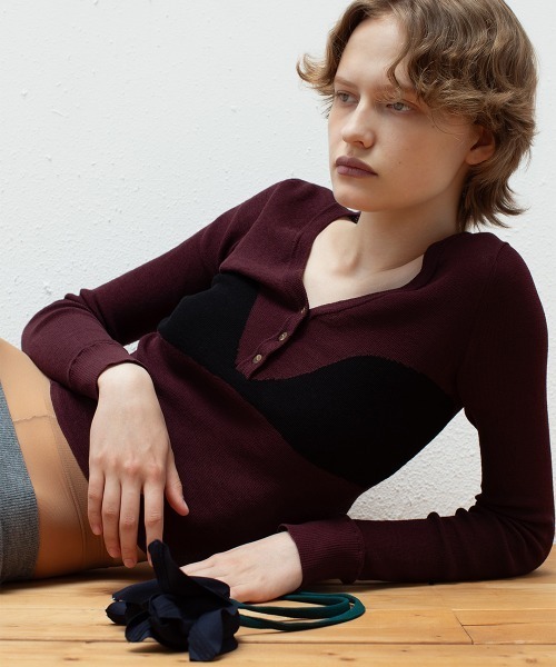 leinwande（ラインヴァンド） ニット セーター Bra Intarsia Knit