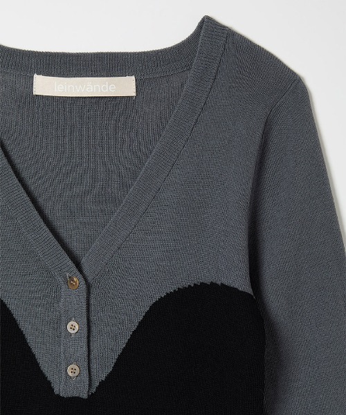 leinwande（ラインヴァンド） ニット セーター Bra Intarsia Knit