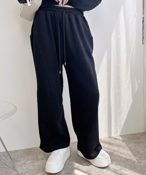 INGNI（イング） ワイドパンツ スウェットパンツ ジャージ 切替