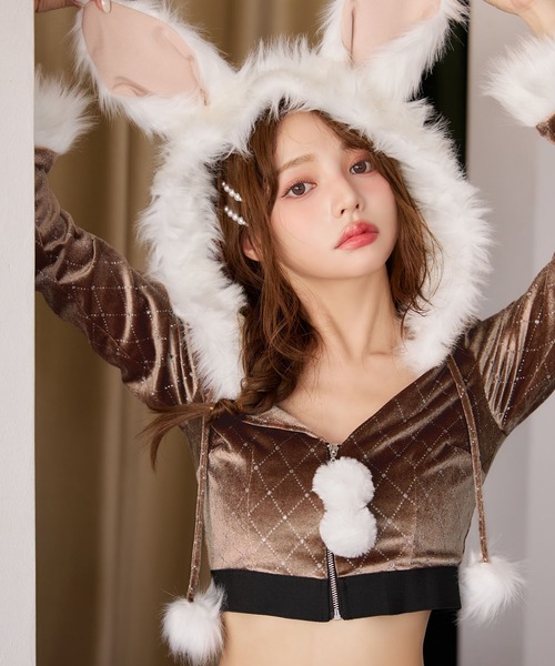 sugar nine コスプレ キルティングビジューうさぎ「コスプレ4点セット