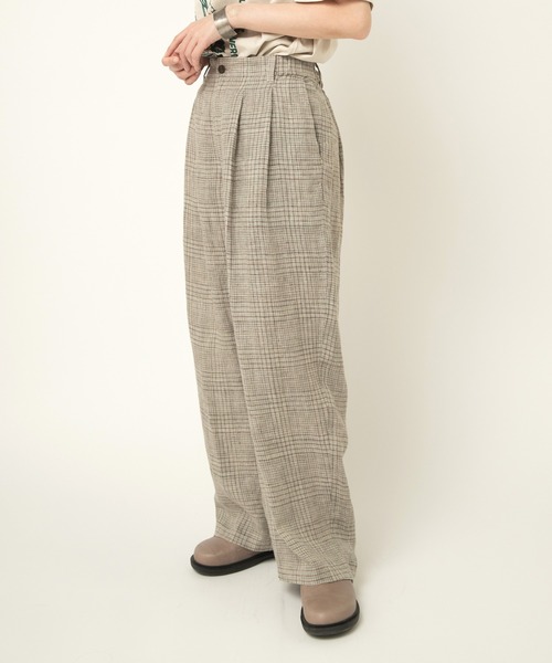 「RNA-N」 スラックス FREE ネイビー レディース_画像4