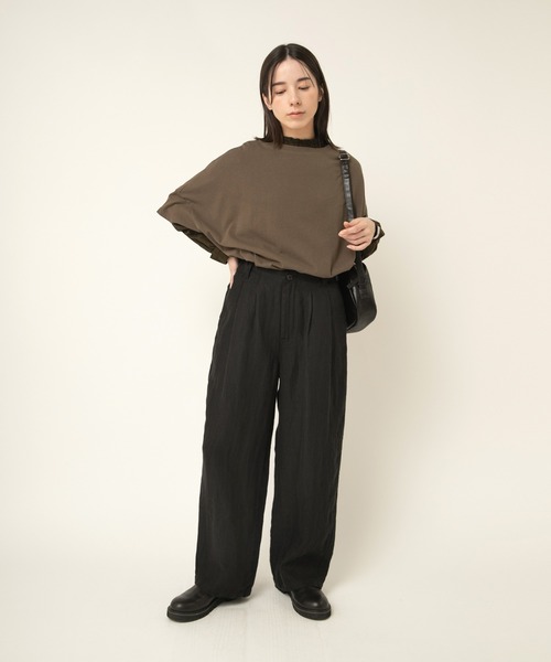 「RNA-N」 スラックス FREE ネイビー レディース_画像8