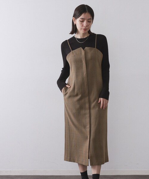 新品未使用　タンク　ブラトップ　グレー　クリスマス　ちゃぴさん　ジムウェア　M LADYMADE（レディメイド）｜ ニットビスチェSETシャツワンピース