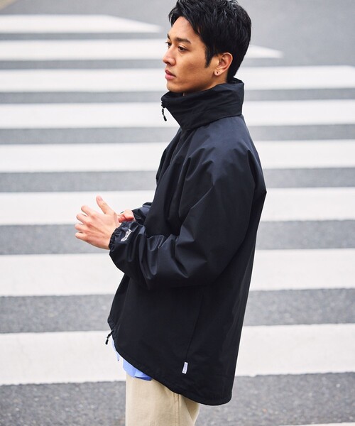 「+phenix」 ジップアップブルゾン LARGE セージグリーン メンズ_画像4