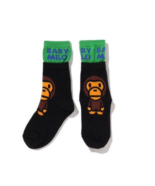 A BATHING APE（アベイシングエイプ） 靴下 BABY MILO LAYERED SOCKS