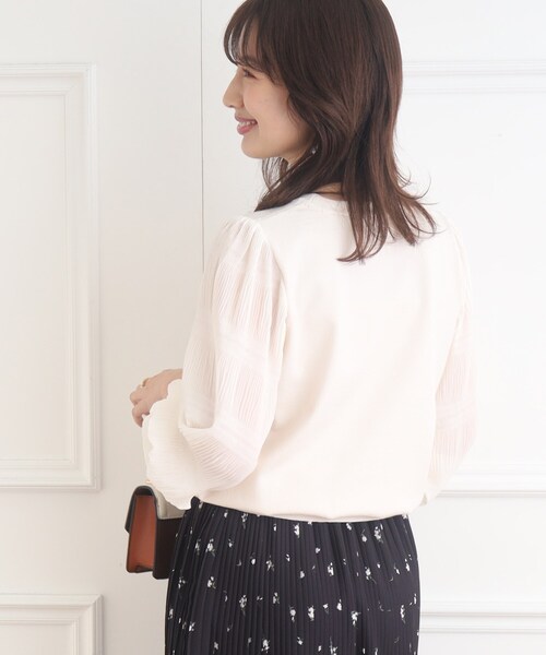 「couture brooch」 長袖ニット 38 ベビーピンク レディース_画像4