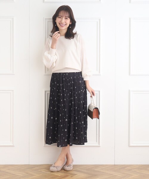 「couture brooch」 長袖ニット 38 ベビーピンク レディース_画像5