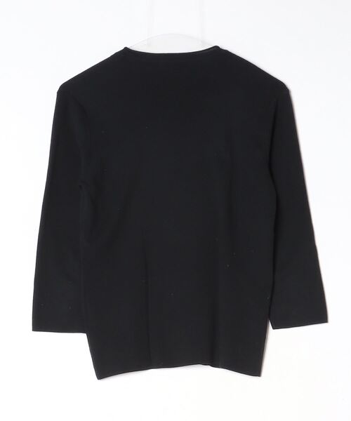 BURBERRY　バーバリー　カーディガン　ニット　ブラック　レディース BURBERRY（バーバリー） 刺繍7分袖ニットカーディガン 2 ブラック