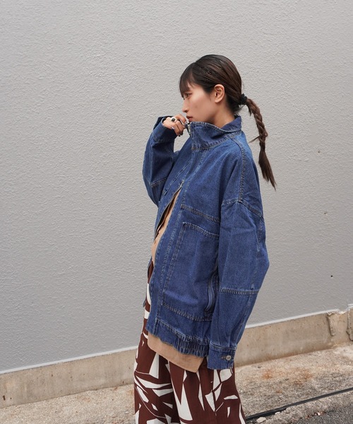 「gossara」 ブルゾン FREE グレー レディース_画像5