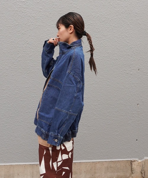 「gossara」 ブルゾン FREE グレー レディース_画像7