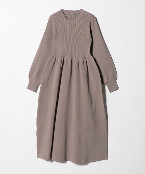 A DAY IN THE LIFE ワンピース 12ゲージ ギャザー リブニット