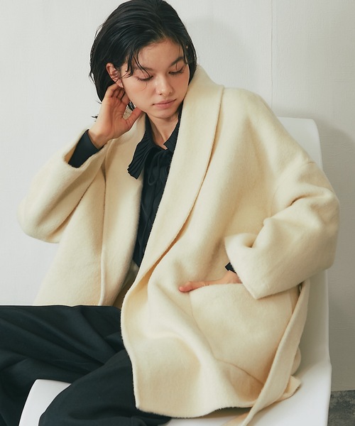 SMILE ORCHID（スマイルオーキッド） コート チェスターコート 丸襟