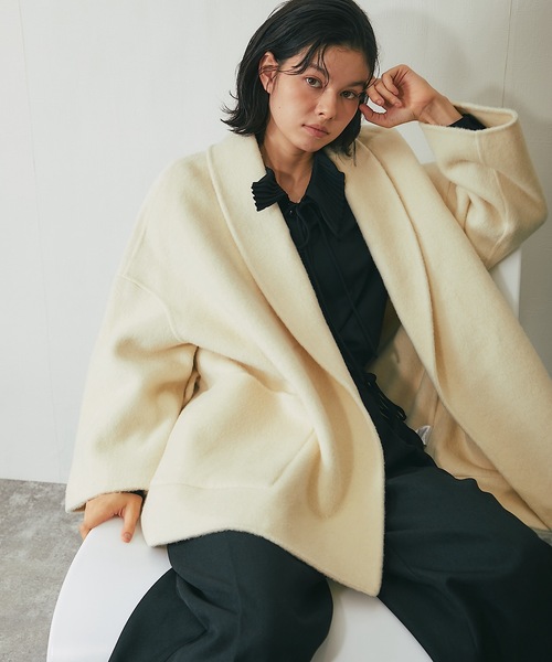 ドレッサージュ丸襟ウールコート SMILE ORCHID（スマイルオーキッド） コート チェスターコート 丸襟