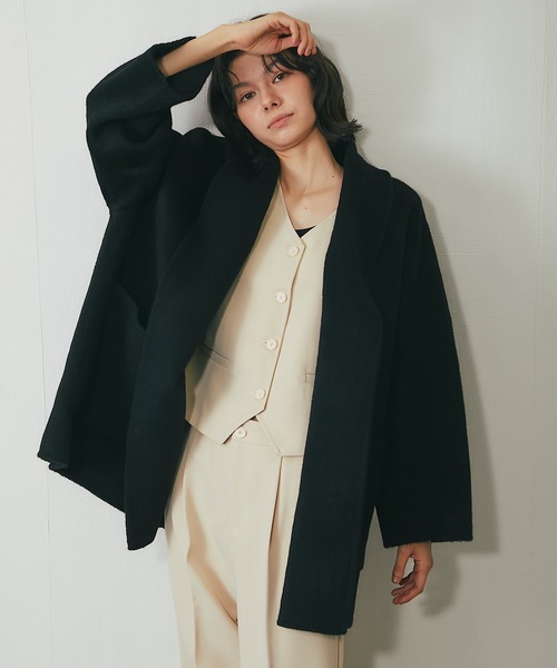 SMILE ORCHID（スマイルオーキッド） コート チェスターコート 丸襟