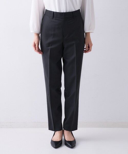 【美品 大きいサイズ】UNTITLED（アンタイトル）パンツスーツ 黒 UNTITLED（アンタイトル） パンツ 「仕事着/スーツ」プレミアム