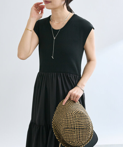 「RIVE DROITE」 ノースリーブワンピース 38 ブラウン レディースの画像6