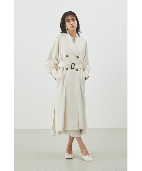 「LILIDIA」 トレンチコート SMALL ベージュ レディース_画像2