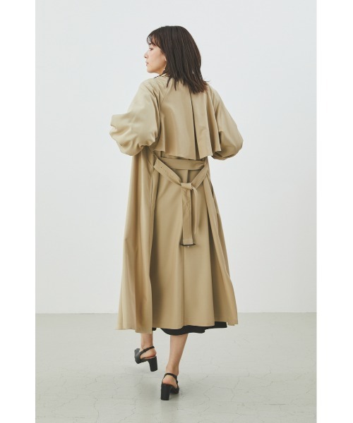 「LILIDIA」 トレンチコート SMALL ベージュ レディース_画像4