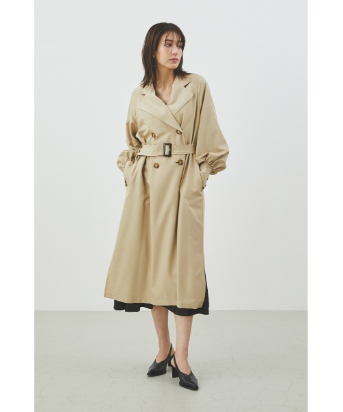 「LILIDIA」 トレンチコート SMALL ベージュ レディース_画像5
