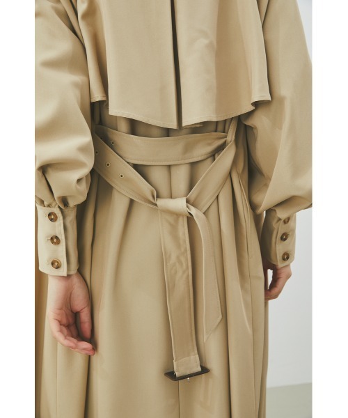 「LILIDIA」 トレンチコート SMALL ベージュ レディース_画像9