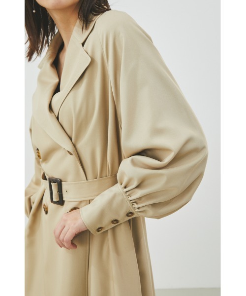 「LILIDIA」 トレンチコート SMALL ベージュ レディース_画像10