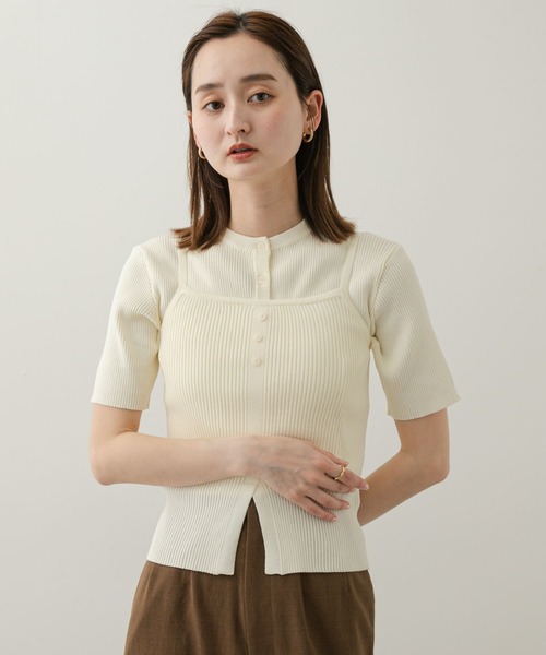 SENSE OF PLACE by URBAN RESEARCH 半袖ニット ONE ブラック
