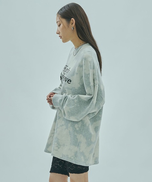ROSE BUD ブリーチスウェット ローズバッド トップス カットソー・Tシャ ROSE BUD（ローズバッド） トレーナー スウェット (mag.by c)BLEACH L