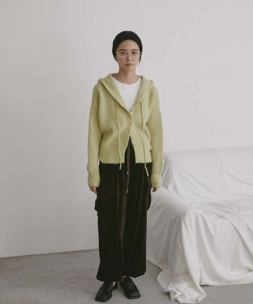 「duei」 ニットカーディガン FREE ブラック レディース_画像3