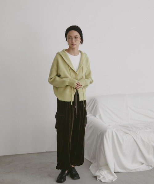 「duei」 ニットカーディガン FREE ブラック レディース_画像4