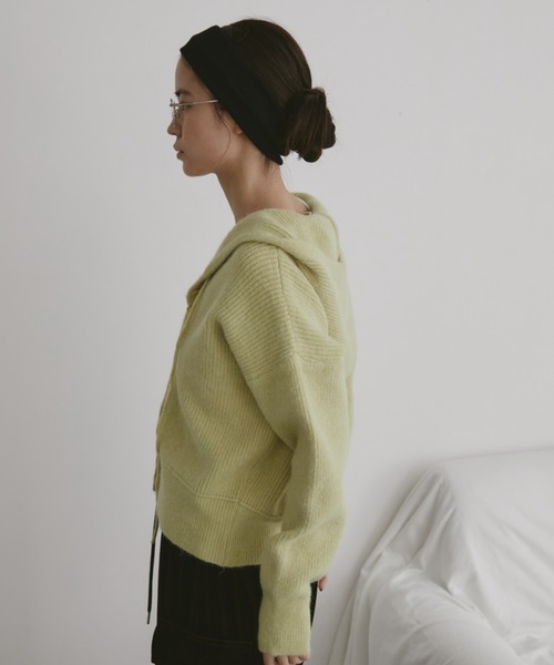 「duei」 ニットカーディガン FREE ブラック レディース_画像9