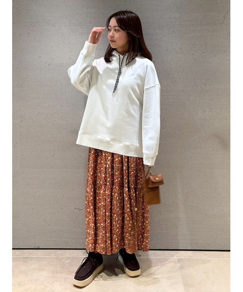 すー♡Mila Owen  パーカー Mila Owen（ミラオーウェン） パーカー フォルムスリーブ裏起毛