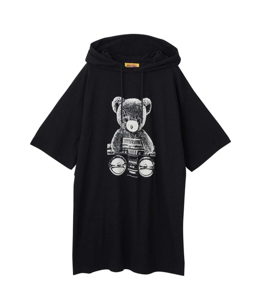「HYSTERIC GLAMOUR」 半袖ワンピース FREE グレー レディースの画像