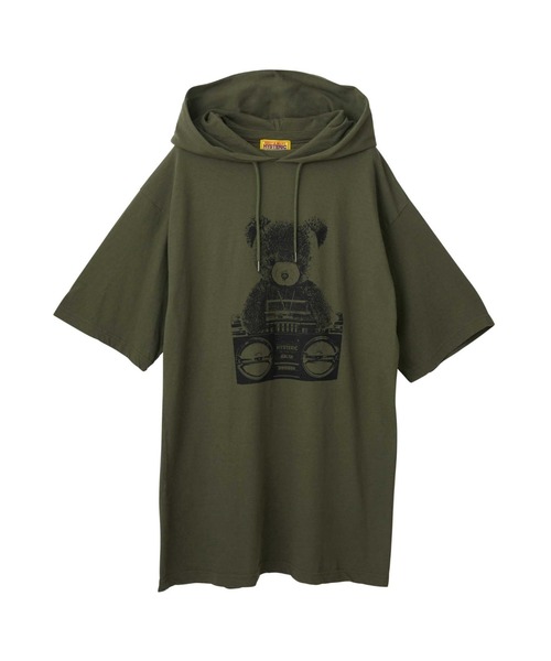 「HYSTERIC GLAMOUR」 半袖ワンピース FREE グレー レディースの画像