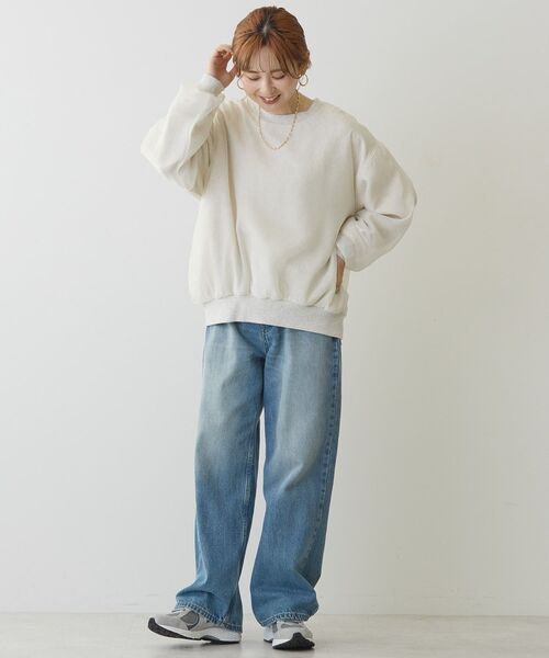 「AMERICAN HOLIC」 スウェットカットソー L チャコールグレー レディース_画像5