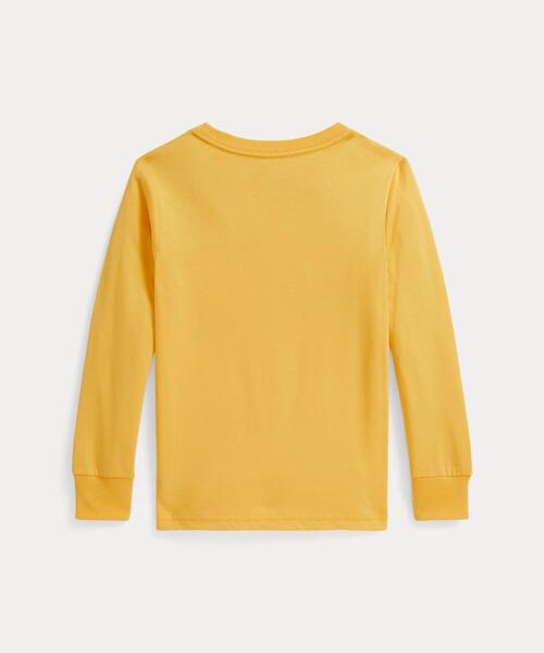 tシャツ Polo ベア コットン ロングスリーブ Tシャツ キッズ 子供服 男の子の画像