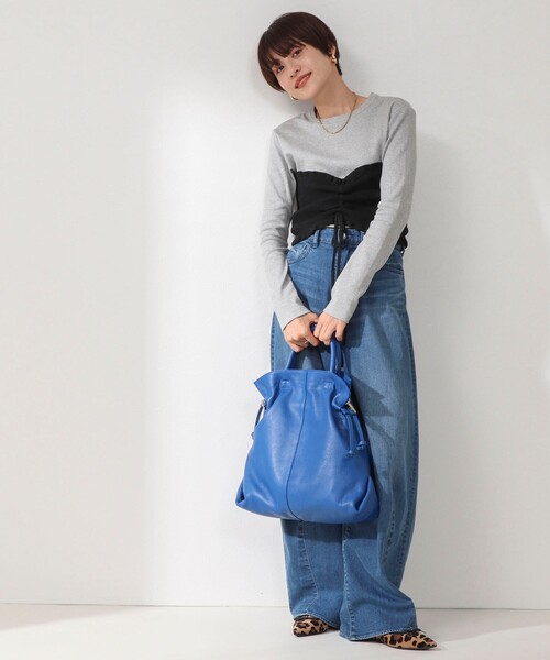 「AULENTTI」 2WAYバッグ FREE ブルー レディース_画像7