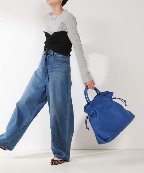 「AULENTTI」 2WAYバッグ FREE ブルー レディース_画像8