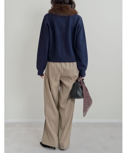 Re:EDIT（リエディ） ニット セーター 「2WAY」襟ファーニット