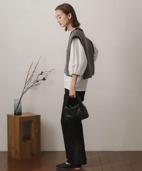 SENSE OF PLACE by URBAN RESEARCH ニットベスト ONE ブラック