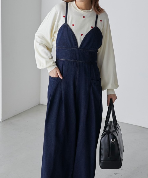 「BONLECILL」 オーバーオール FREE ブラック レディース_画像3